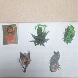 Weed Maple Leaf Pot Leaf Sticker Bundle